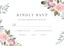 Soft Floral - RSVP card